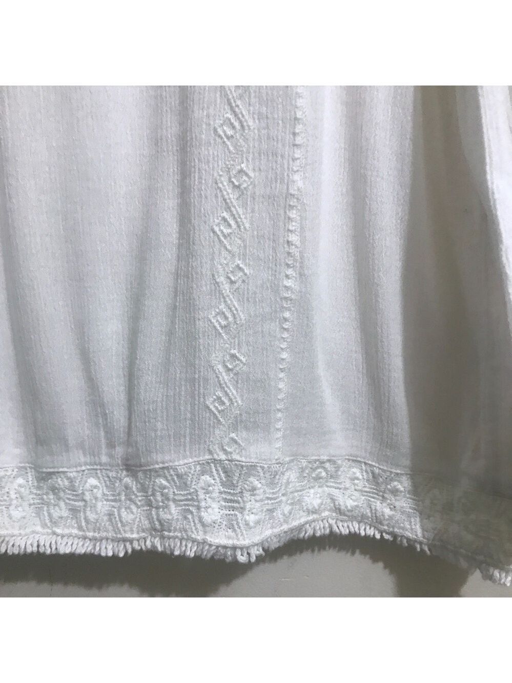 Caslon Long Sleeve Slip Over Blouse w/ Embroidery - Picture 9 of 12